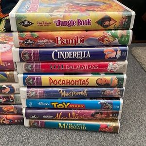 Popular Disney movies Original VHS